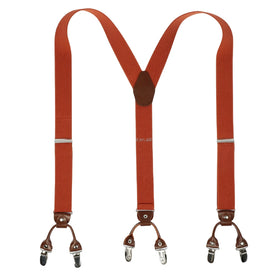3.5*120cm Elastic Polyester Suspenders Y Style 6 Clips Metal Iron Adjustable Custom Logo Male for Vintage Casual Wedding Party