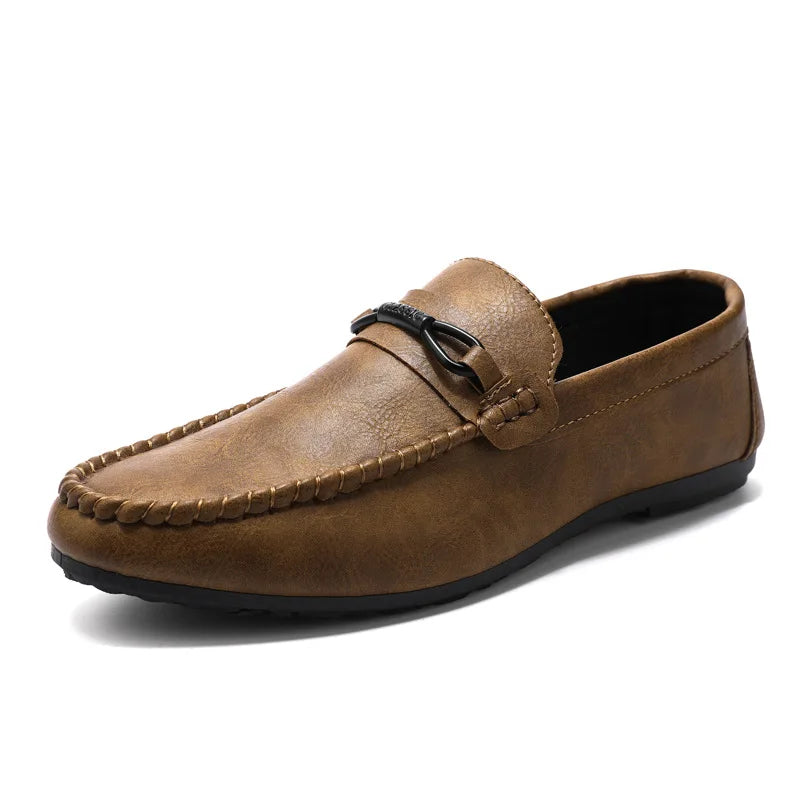 Man's Moccasin Gommino Shoes Men's  Fashion Trend Vintage Casual Shoes Man Lazy Shoes Male Business Dress Office Career Loafers