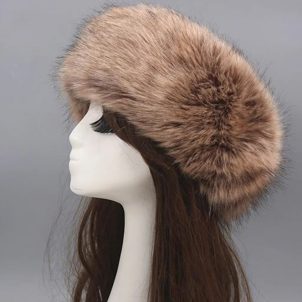 Winter Outdoor Ear Warmer Ski Hat Headband Women Girl Winter Fluffy Faux Fur Headband for Women