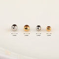 Diamond Cut Facet Wholesale Price Bead and Gold Bracelet Solid 18k White Yellow Rose Gold Beads for Jewelry Making