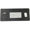 New Design Eco-Friendly Custom Computer Desk Mat Office Desktop Pad Non-Slip Felt Cork Desk Mat With Phone Pocket