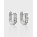 S925 Sterling Silver Designer Hoop Earrings Fashion Diamond Zircon18K Gold Earring Female Ear Buckle Earring Women Luxury
