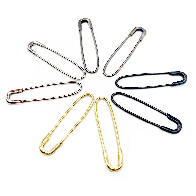 1000 Pcs Hand Sewing Metal Safety Pins 22mm Black Simple Durable Sewing Kit for Scarf Hijab
