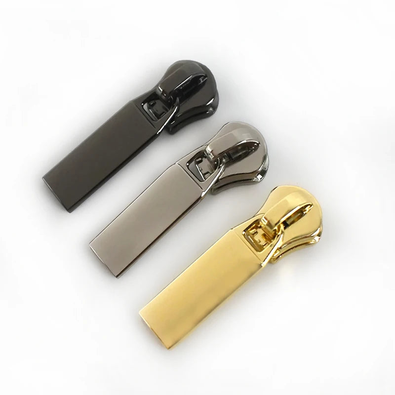 MeeTee ZT143 #5 Alloy Zipper Sliders for Down Jacket Alloy Zippers Garments Accessories Leather Bag Repair Zipper Puller Head MegaBDM