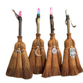 New Vehicle-mounted Pendant Wicca Witch Broomstick Pendant Altar Ceremony Pendant Natural Stone Crystal Broomstick