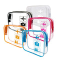 Hot Sale Clear Travel Makeup Bag PVC Cosmetic Bag Carry on Airport Airline Large Capacity Toiletry Bag for Women/Men
