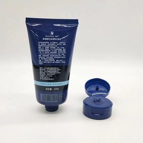 Customized Logo Men Facial Cleanser Soft PE Tube Packaging Cosmetics Container Plastic Tubes