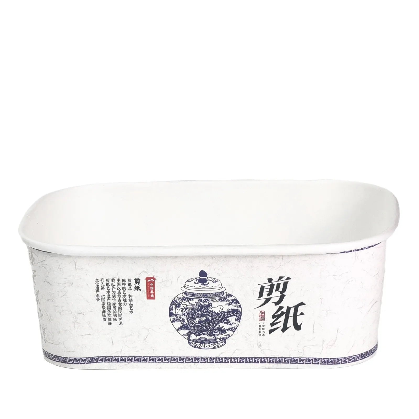 Kraft Paper Salad Bowl  Wholesale Rectangle Kraft Salad Paper Bowl Rectangle with Paper Lid