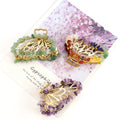 Wholesale Crystal Wire Wrapped Gravel butterfly Hairpin Hair Accessory Natural Stone Amethyst Lapis Lazuli Hair Jewelry