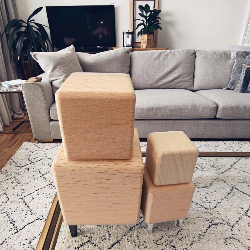 Wholesale Wood Cube Beechwood Block Eco-Friendly Modern Home Decoration Art & Gift DIY Polished Toys Lovely for Kids Adults