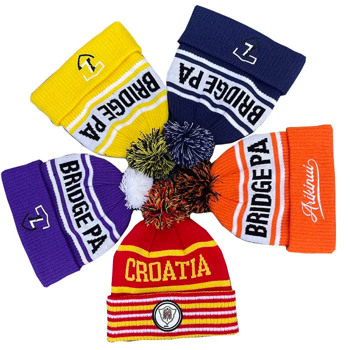 Wholesale Customized Sports Football Basketball Rugby Club Winter Warm Hats Custom logo With Embroidery and Patchh