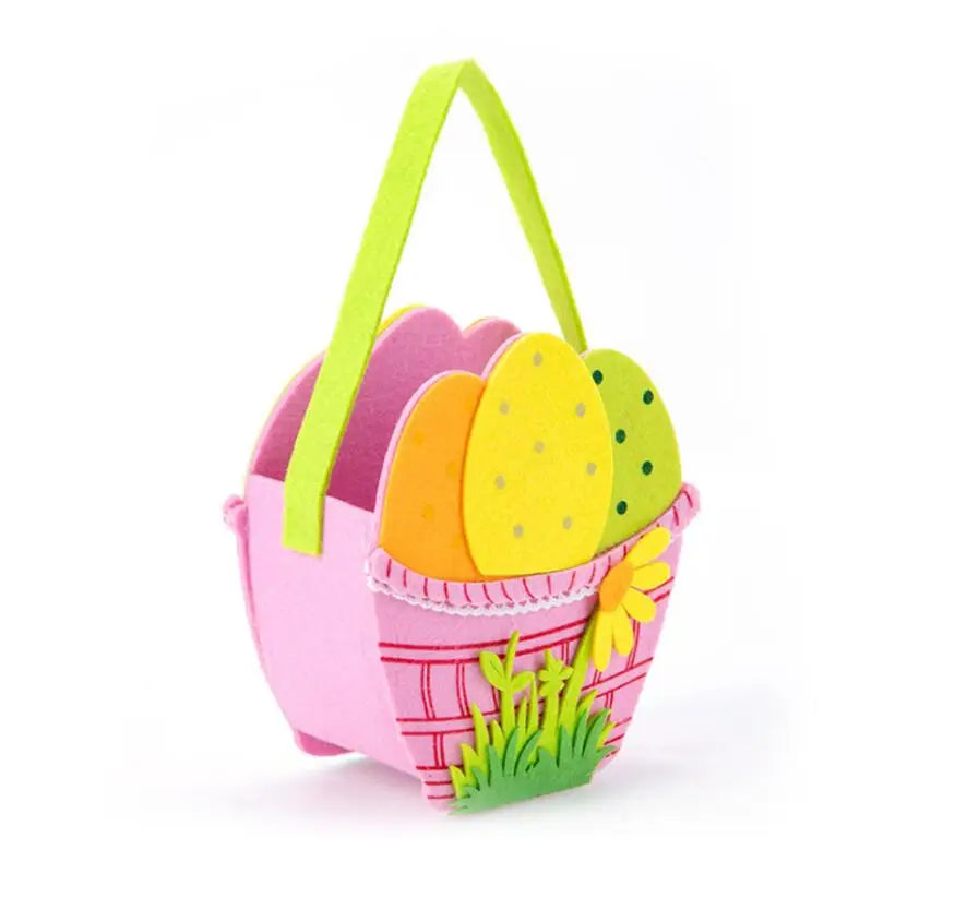 Plentiful Quantity Cheap Easter Egg Basket Felt Bucket Bags Hunt Eggs Candy Totes Custom Easter Cute Animal Handbags