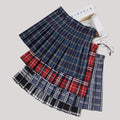 New Hot Sales Women Plaid Pleated Skirt Female Summer New High Waist Thin Skirt Autumn Winter Skirt