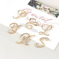 Wholesale Customized Bulk Rhinestone Broches Femmes Luxury New Style 26 Initial Letter Brooch Pin for Cloth