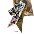 New Arrivals Bag Scarf Jungle Print Silk Scarf Women Headband Small Bag Ribbon Fashion Hair Handbag Scarves MegaBDM