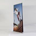80*200 2m Aluminium Portable Roll up Banner Economical Pull Pop-up Display Stand for Advertising