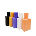 Manufacture Custom Cheap Matte Black White30ml  50ml 100ml Perfume Empty Glass Bottle 50ml  with Crimp Silver  Ball Lips