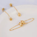 18K Gold Plated Brass Clasps Jewelry Clasp to Prevent Falling Suction Clasp with Chain