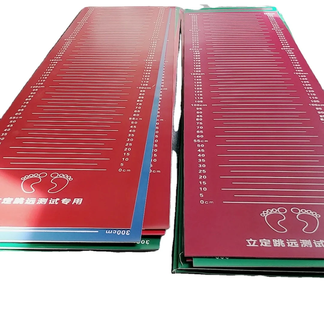 2026 Factory Supply Natural Rubber Standing Long Jump test Mat Outdoor Training Floor Mat Non-slip Long Jump Mat