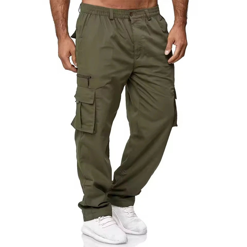 Custom Waterproof Pants Tactical Pants Men's Streetwear Utility Multi Pockets Baggy Outdoor Hiking Work Cargo Pants