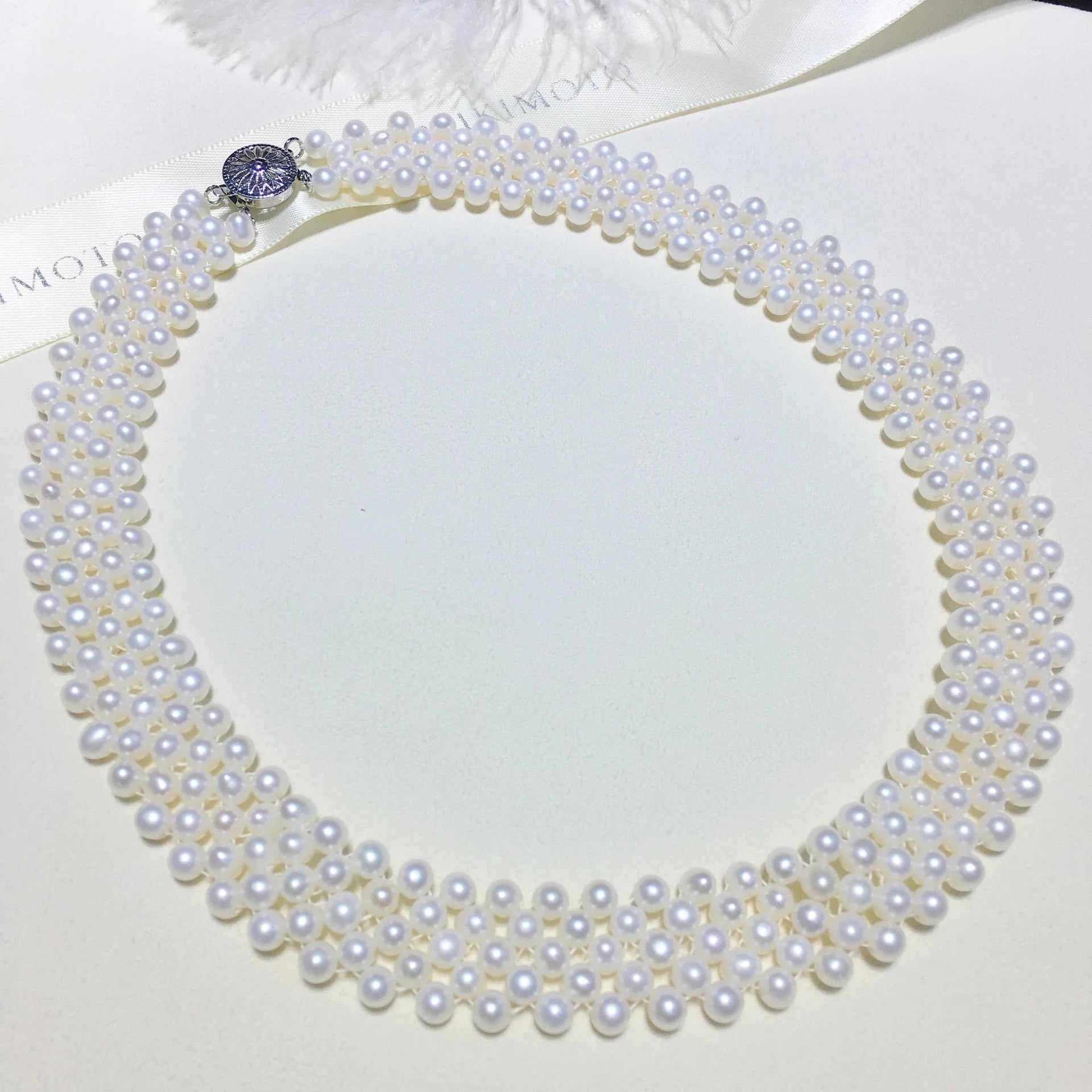 Beautiful Wholesale Real Genuine Fresh Water Pearl Necklace Natural Cultured Freshwater Natural Pearl Necklace