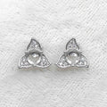 Sterling Silver 5*5mm Semi Mount Stud Earrings Empty Support Blank Claws Setting S925 Base Without Center Stone for DIY Inlay