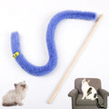 Cat Teaser Wand Interactive Toy Funny Caterpillar Colorful Rod Teaser Wand Pet Cat Supplies Cat Accessory