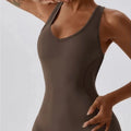 Women's High Quality Slim Fit Backless Long Sports Flared Jumpsuit