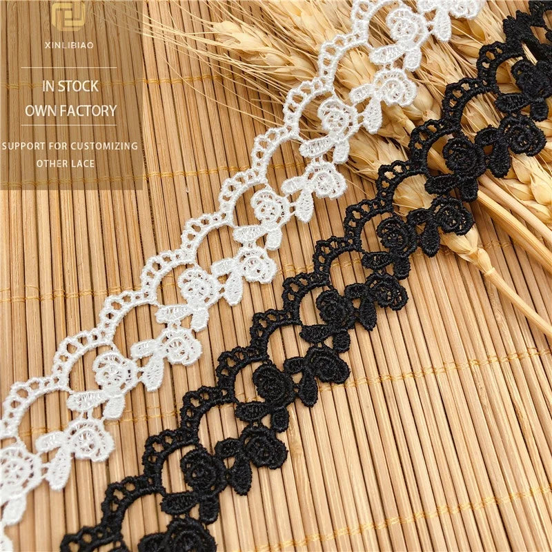 Garment Accessories Accessories Polyester bar Code Computer Embroidery Water-soluble Lace Can Be Worn Ribbon