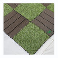 30cm High Density Green Patchwork Artificial Grass Carpet Interlocking Turf Decking Tiles for Outdoor Soccer Faux Grass Floor