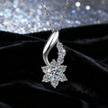 Fresh Sweet Sunflower D Color Moissanite Pendant S925 Sterling Silver Necklace for Women Gift