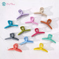 B.PHNE Fashion Hair Accessories Women Unbreakable Simple Claw Clip Colored Matte Frosted Plastic Hair Claws