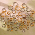 Minimalist Hoop Earrings Stainless Steel Cold Style Simple Temperament Personality PVD 18K Gold Plated huggies Earrings