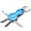 Multipurpose EDC Pocket Knife Survival Key Chain Stainless Steel Blade Includes File Screwdriver Bottle Opener DIY OEM