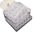 Transparent Jewelry Box 7~24 Lattice DIY Women's Earrings Necklace Removable Storage Box