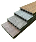 Waterproof Brushed Modern European Design Wood Grain Outdoor Floor Co-extrusion Wpc Decking for Garden Use
