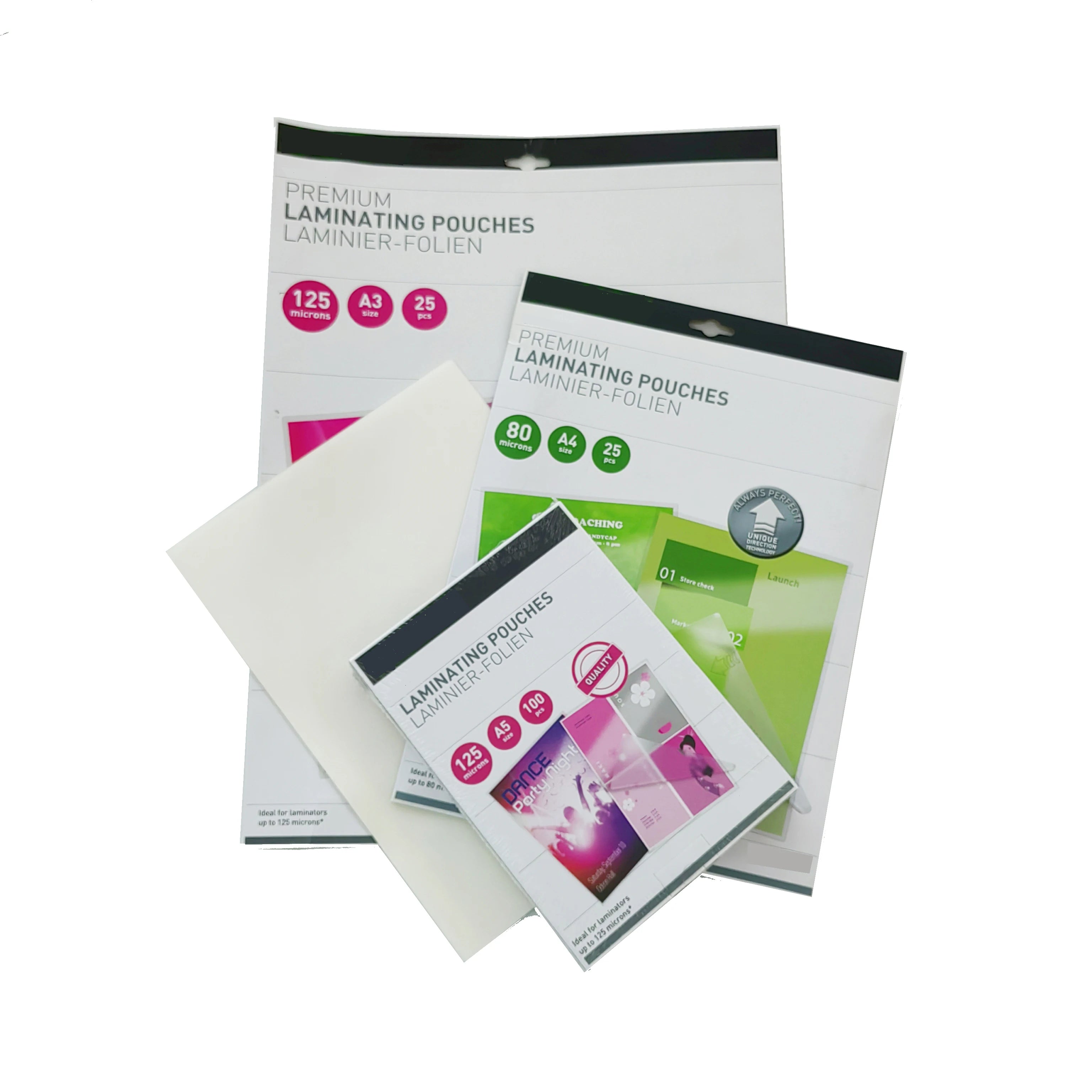 A3 426*303*125MIC 175 150 100PCS  Glossy Id Card Lamination Sheets Laminating Pouches  Laminating Film