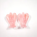 Huiying Natural Rose Quartz Vivid Angel Decoration 1.5 Inch Crafts