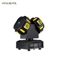 8x10W LED Beam Laser Strobe Moving Head Lamp RGBW Disco Party Nightclub Dance Table Stage Lights for DMX512 Concert Venues