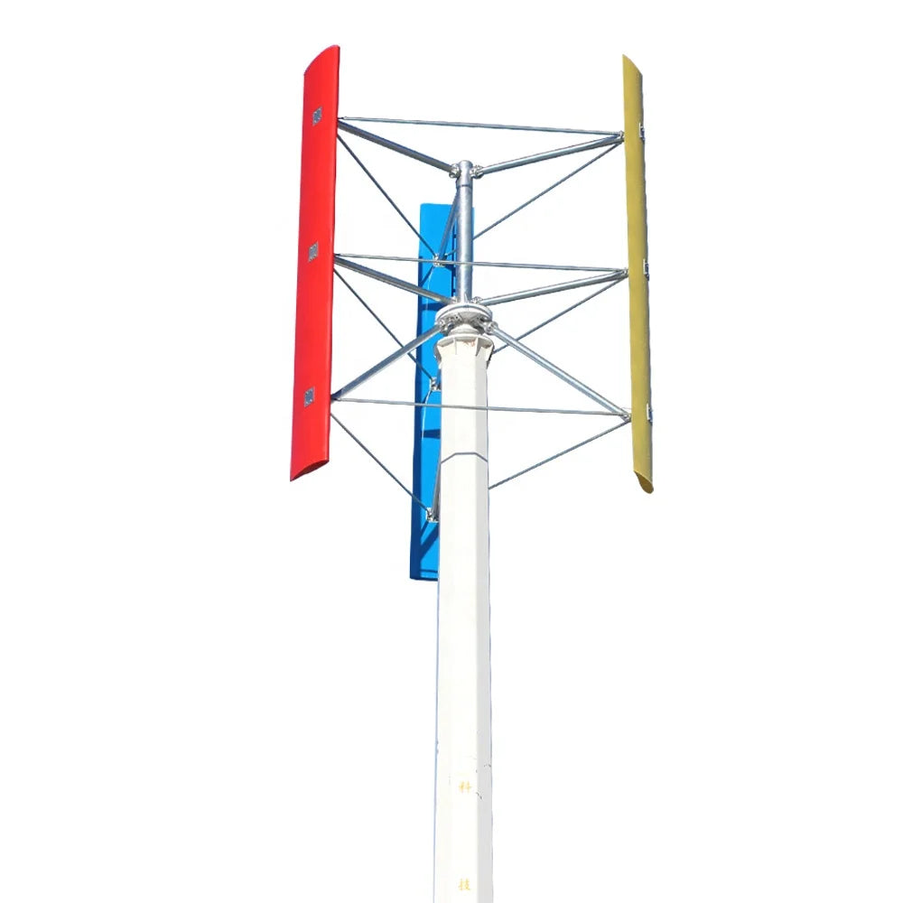 SH 3000W Pala Eolica Verticale 3kw Free Energy Generator on Grid or Off Grid System Wind Turbine
