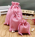 High-Grade Linen Drawstring Bag Large 13*18" Wholesale Textile Packaging for Jewelry Gift and Hemp Storage Small Cloth Bag