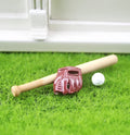 3pcs/Set 1/6 1/12  Doll House Simulation Miniature Mini Baseball Bats Model Decor