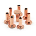 Custom New Size Red Copper Flat Head Semi Tubular Rivets Custom Remaches