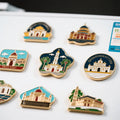 Custom PVC Promotional Fridge Magnets Exquisite Souvenir Resin Rubber Magnet with Metal Pin for Memo Note & Refrigerador Sticker
