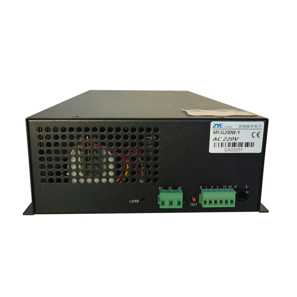 New ZYE MYJG200W 200W CO2 Laser Power Supply for Laser Tube Cutting & Engraving Machine with Long Service Life