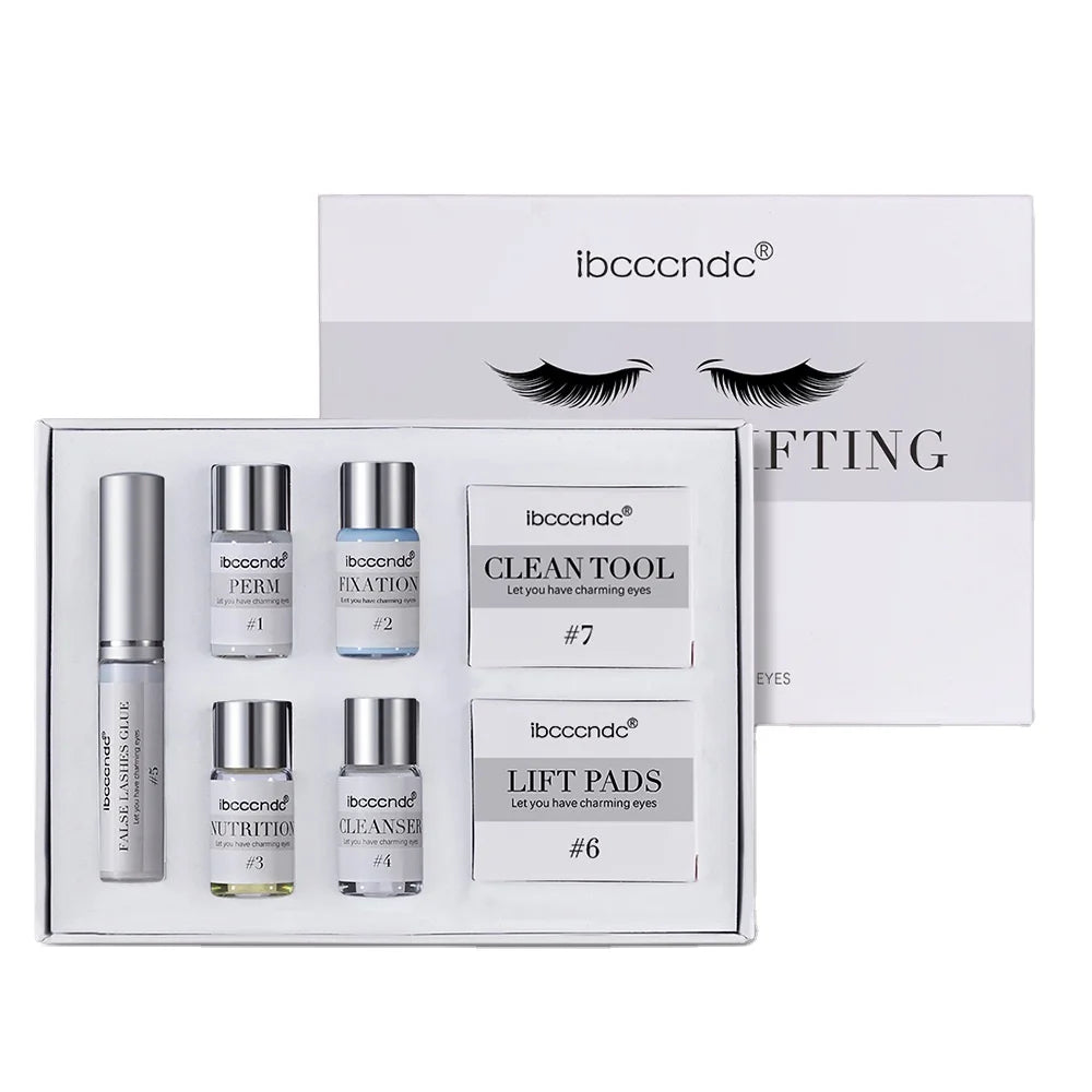 Eyelash Lift Perming Kit with Curler and Silicone Pads Beauty Perm Lotion for Eyelash Curling
