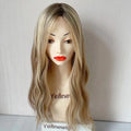 Yefinewig Brazilian Remy Virgin Human Hair French Lace Front Transparent Lace Jewish Wig with 130% Density and No Shedding
