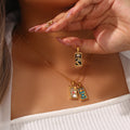 Wholesale Fashion Customized Necklace Spiritual Jewelry Tarot Cards Necklace Pendent 18k Gold Stainless Steel Necklace Jewelry