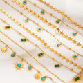 Fine Jewelry Necklaces Butterfly Clover Lab Grown Diamond  Stainless Steel Anti Tarnish Necklace Fine Chokers Necklaces