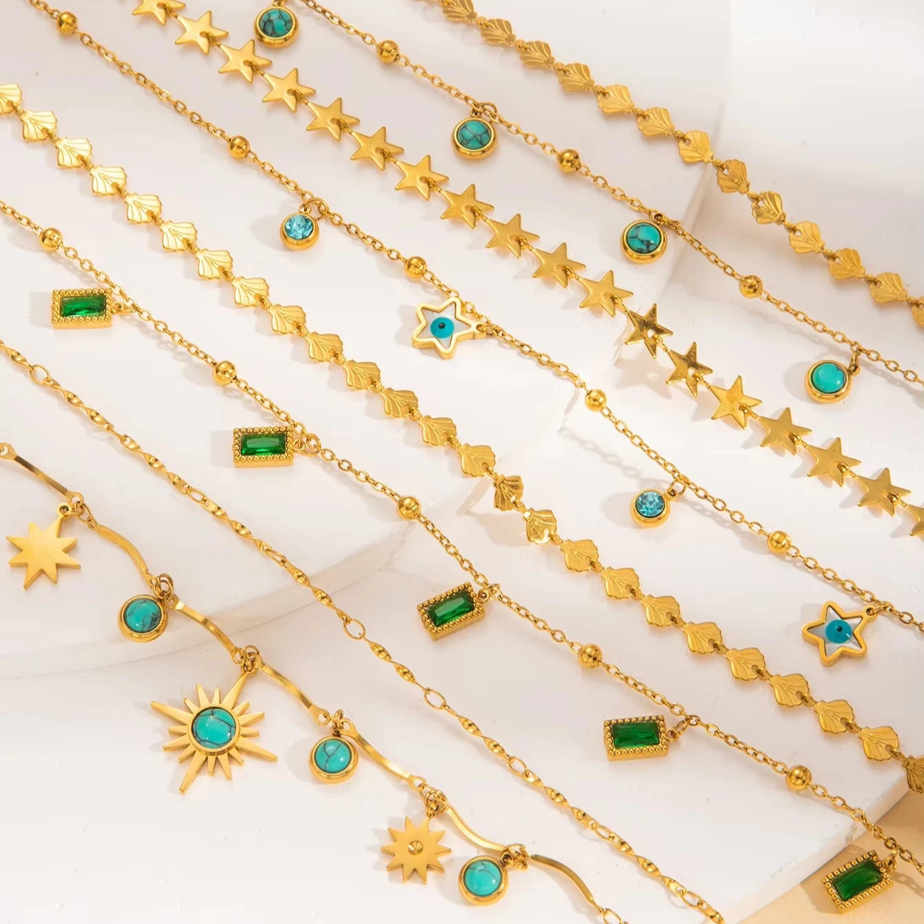 Fine Jewelry Necklaces Butterfly Clover Lab Grown Diamond  Stainless Steel Anti Tarnish Necklace Fine Chokers Necklaces